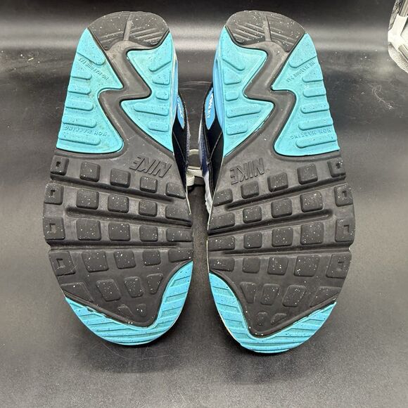 Nike Air Max 90 size 5.5Y blue white FD0678-100 - Picture 7 of 7